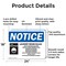 Signmission Laundry Room Rules Do Not Overload, 24 in W x Rectangle, Aluminum OS-2PACK-NS-A-1824-L-13981 - alternate 2